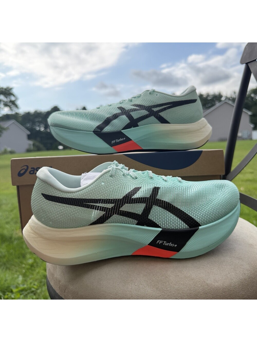 Asics Metaspeed Edge Paris Illuminate Mint/Black 1013A124-400 Size 10 Men